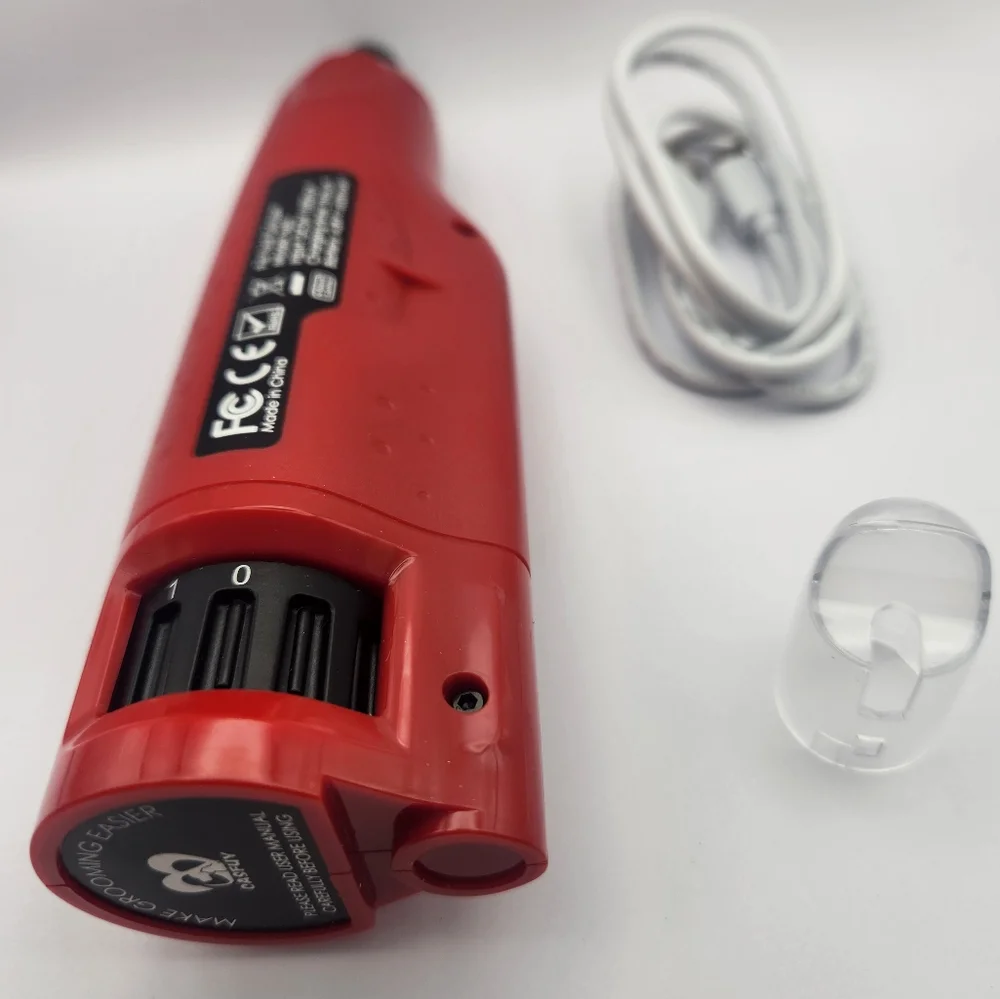 Red Cordless Pet Nail Grinder